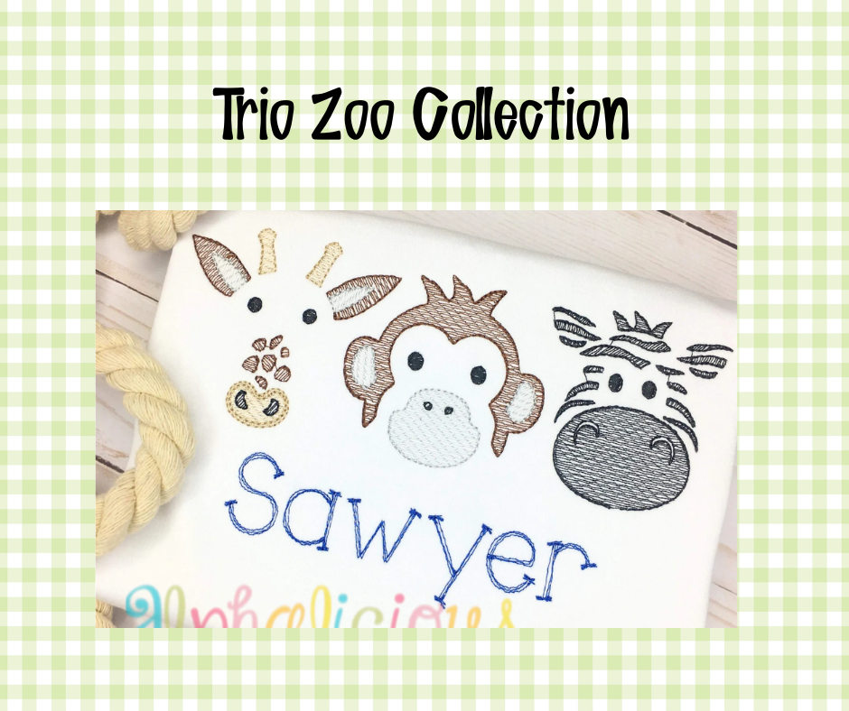 Embroidered Zoo Shirts and Bubbles