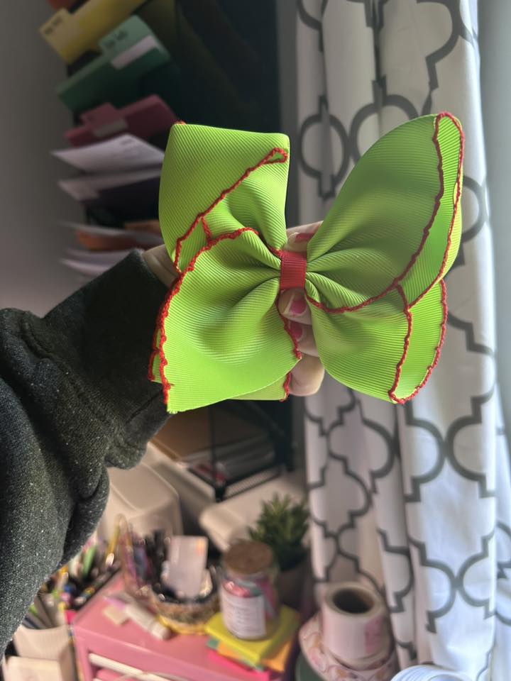 Green/ Red Bow