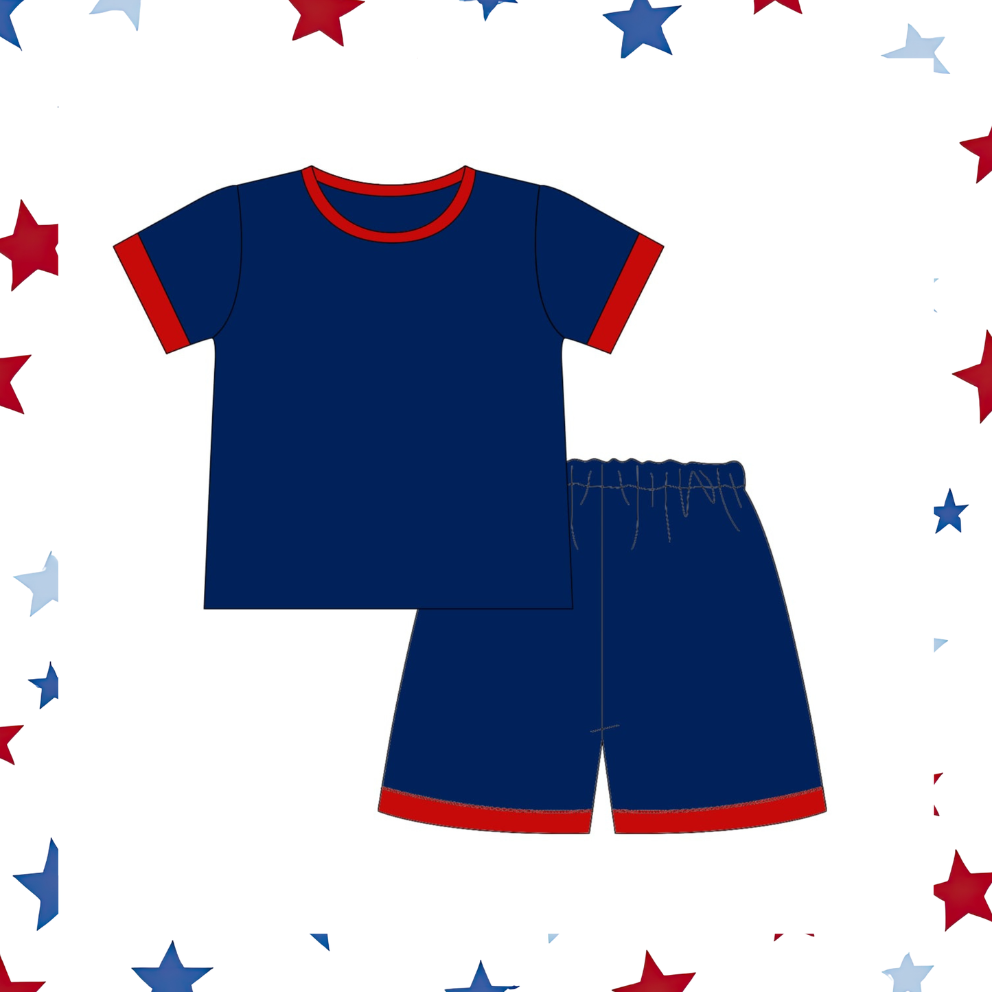 4th of July, Embroidered Sets