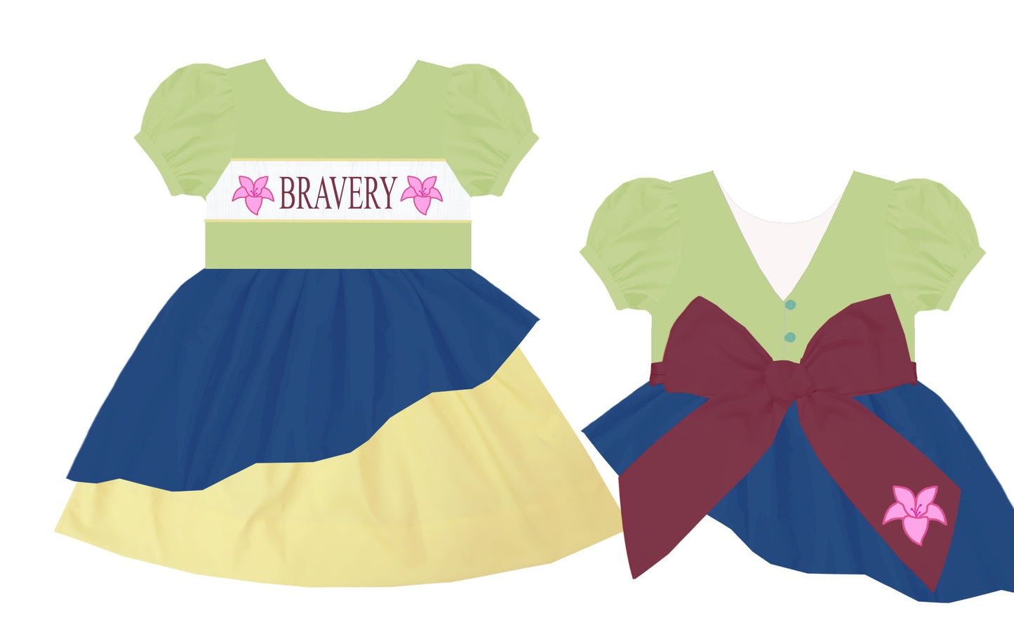 Handsmock Princess Dress