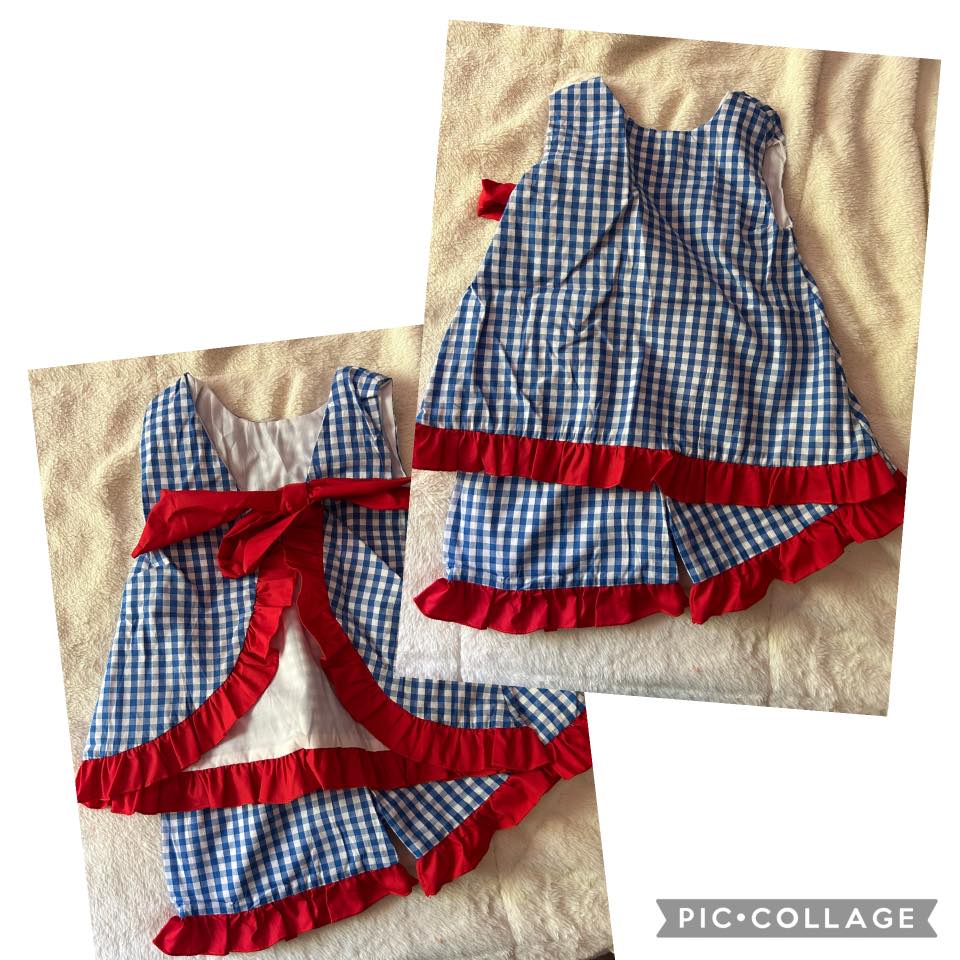 Embroidered RWB Gingham Sets