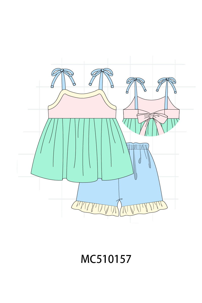 PO69 Color blocks ruffle collection 1