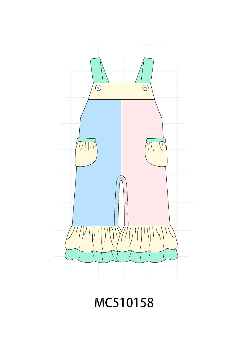PO69 Color blocks ruffle collection 1