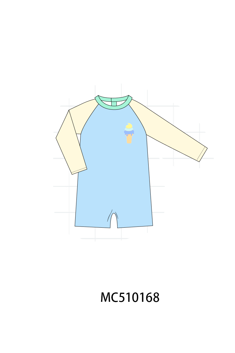 PO69 Colors blocks ice cream embroidery collection
