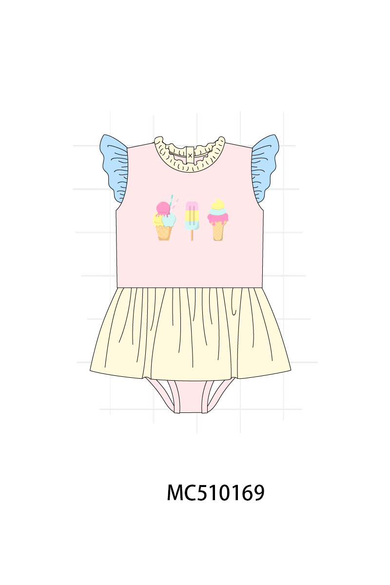 PO69 Colors blocks ice cream embroidery collection