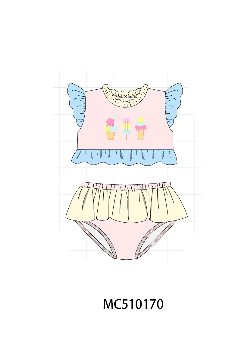 PO69 Colors blocks ice cream embroidery collection