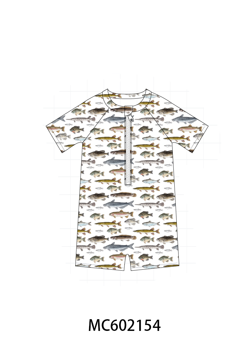PO81 Fishes print smocked collection