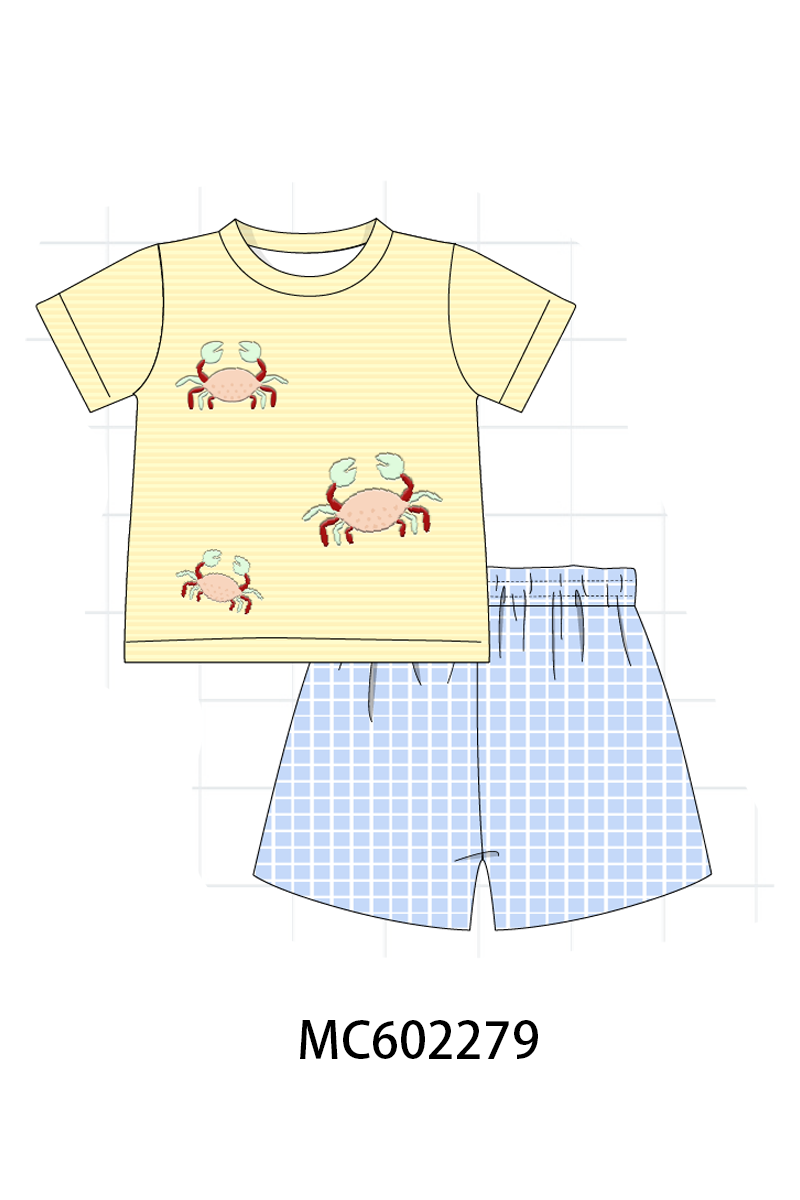 PO81 Blue crab applique collection