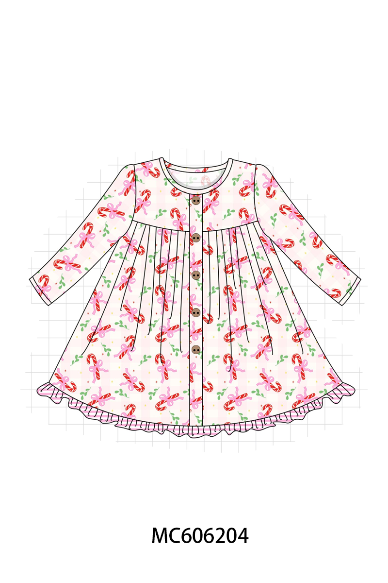 PO95 Pink christmas candy cane stripe collection