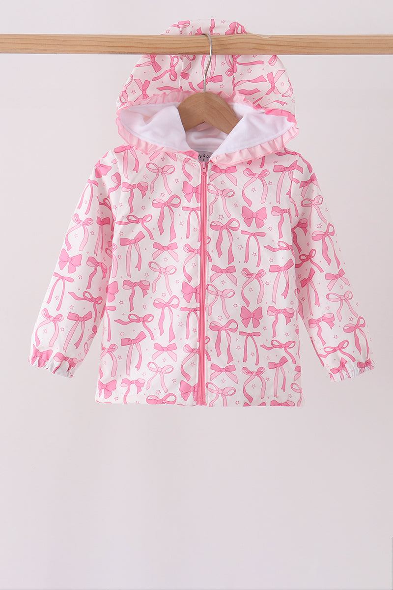 Pink Bow Rain Jacket