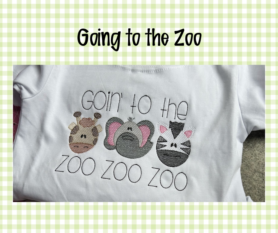 Embroidered Zoo Shirts and Bubbles