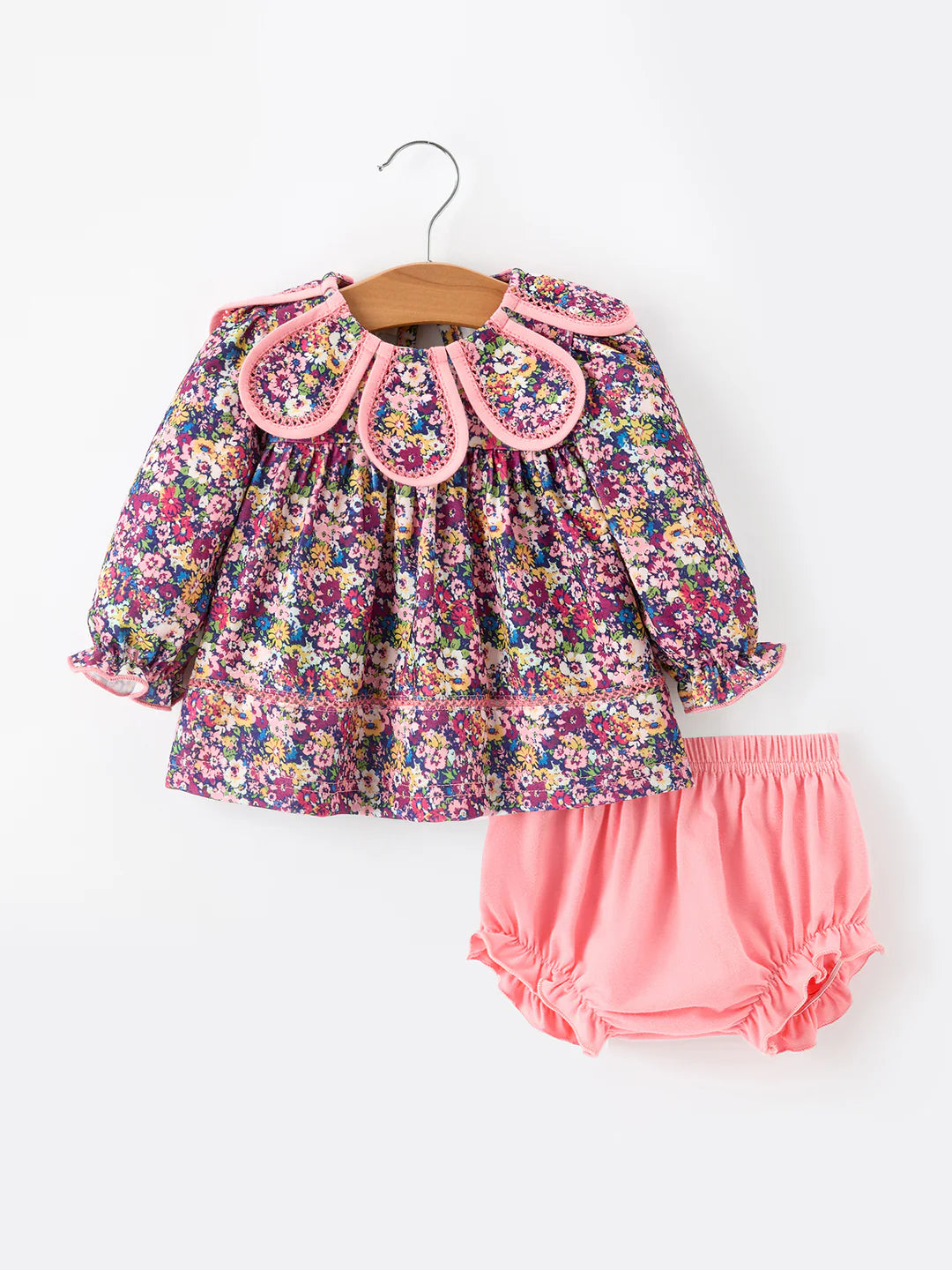 Pink Floral Petals Collar