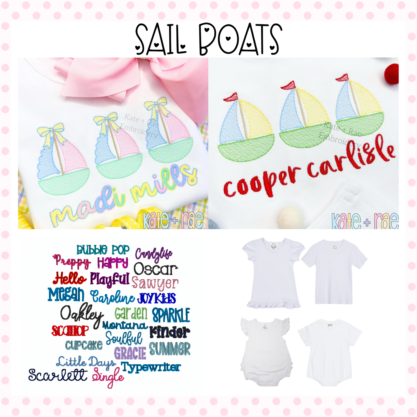 Sailboat Embroidery