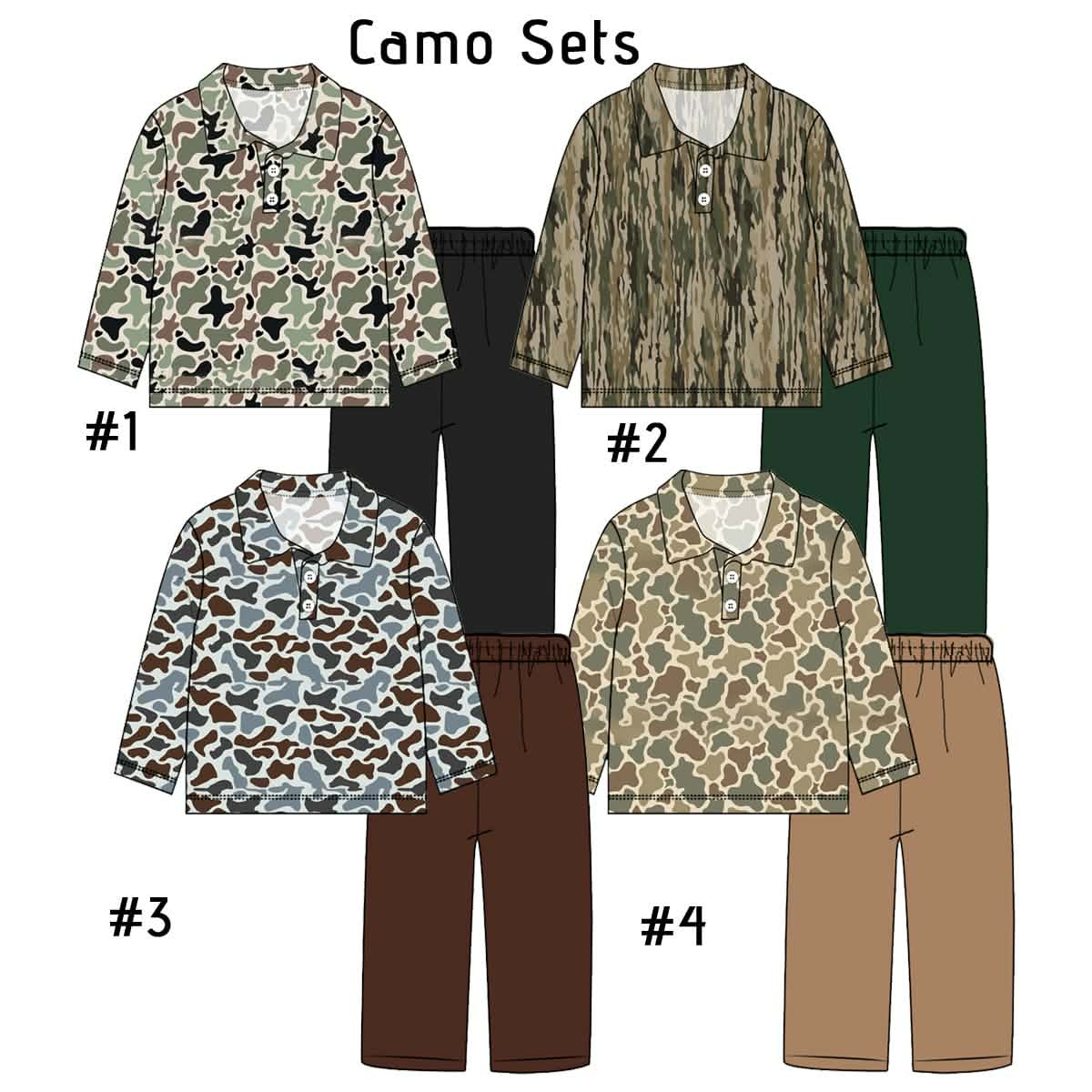 Boys Camo Sets