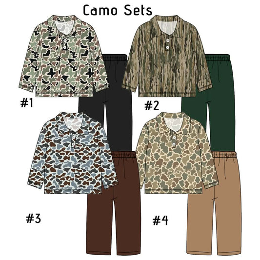 Boys Camo Sets