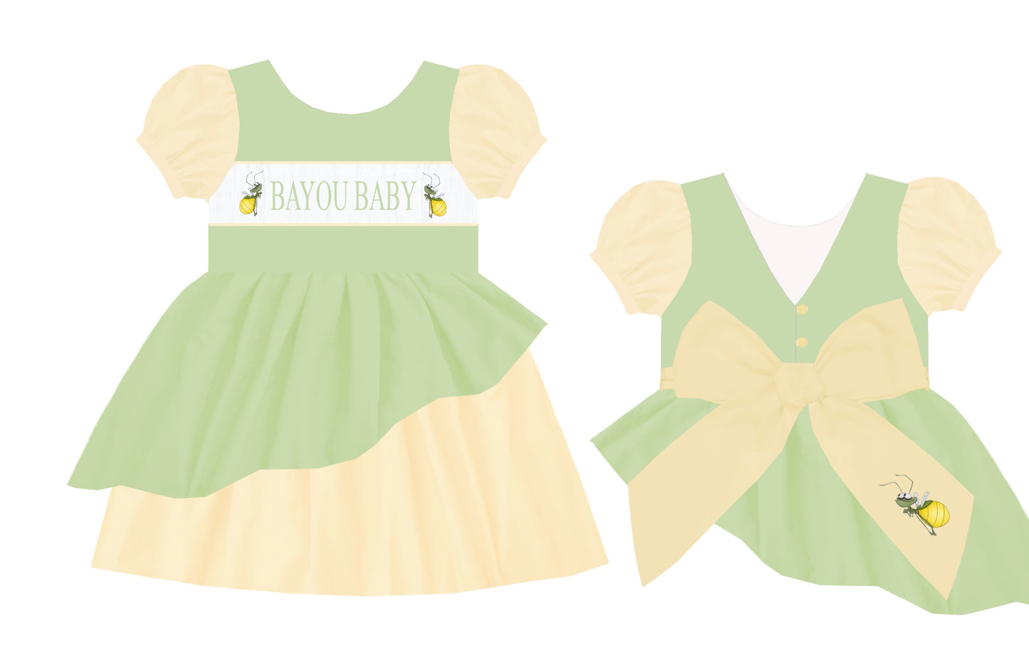 Handsmock Princess Dress