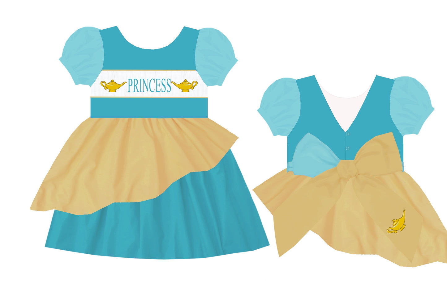 Handsmock Princess Dress