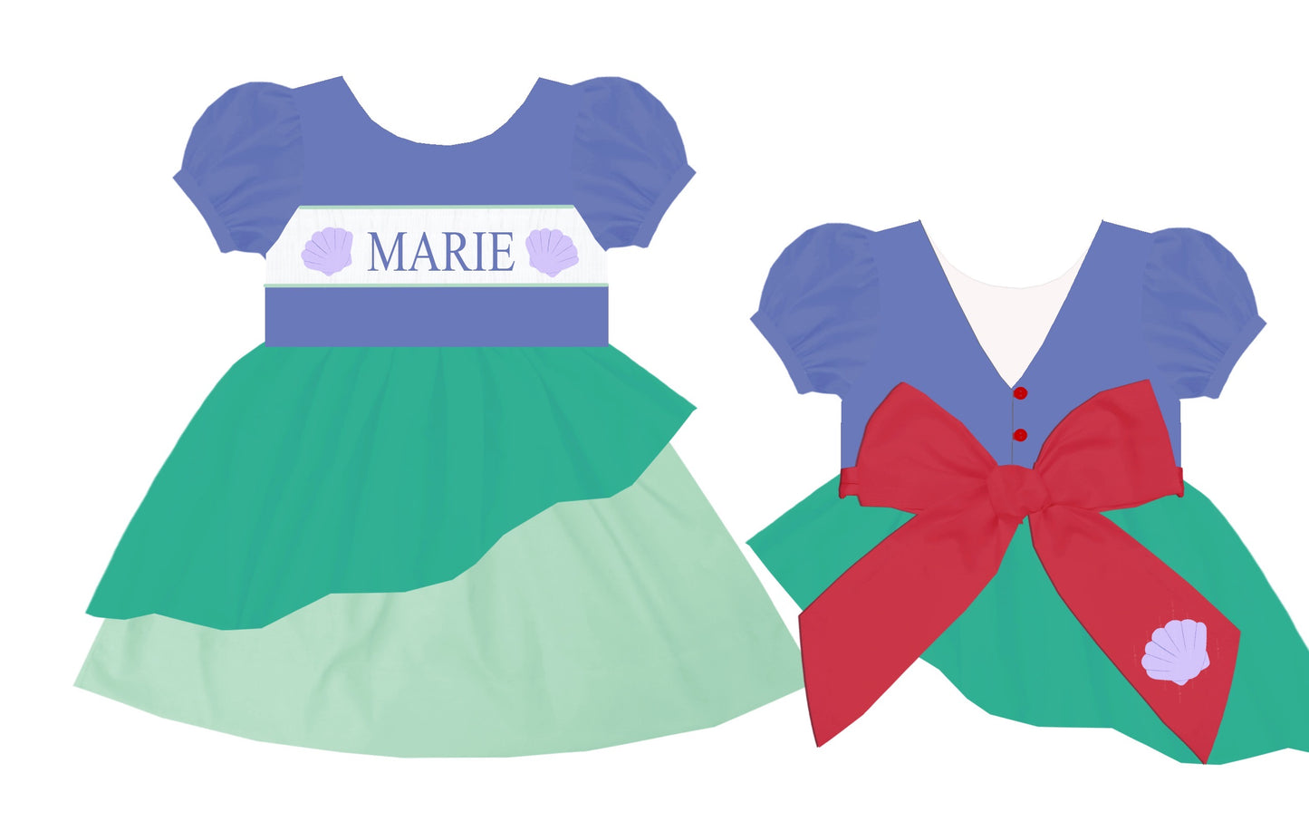 Handsmock Princess Dress