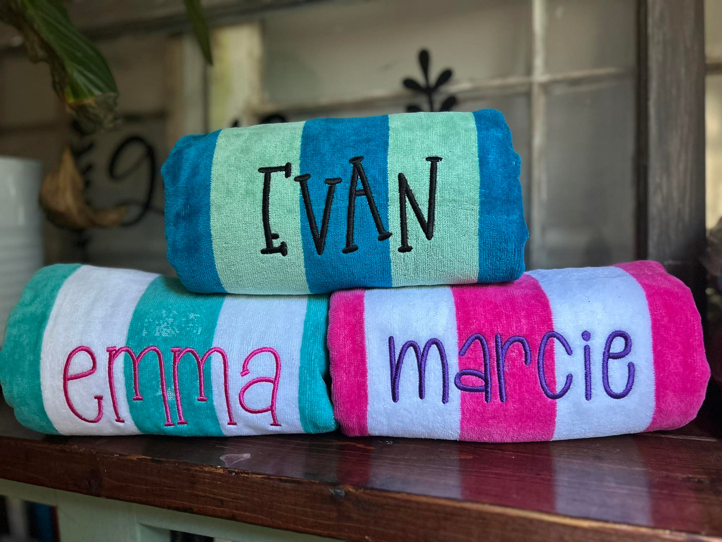 Embroidered Beach Towels
