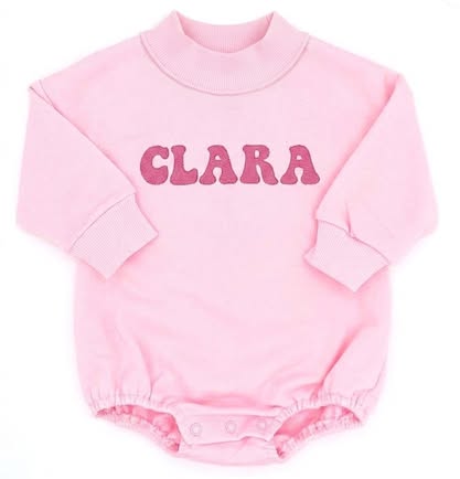 Bubble Embroidered Mock Neck Sweatshirts