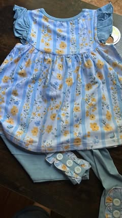 Blue Floral Outfit
