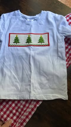 Boys Christmas Machine Smock Outfit