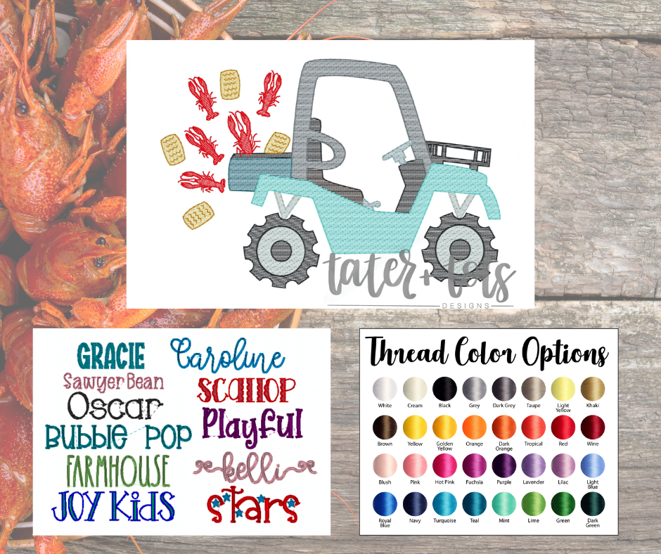 Louisiana Saturday Night Embroidered Shirts and Bubbles