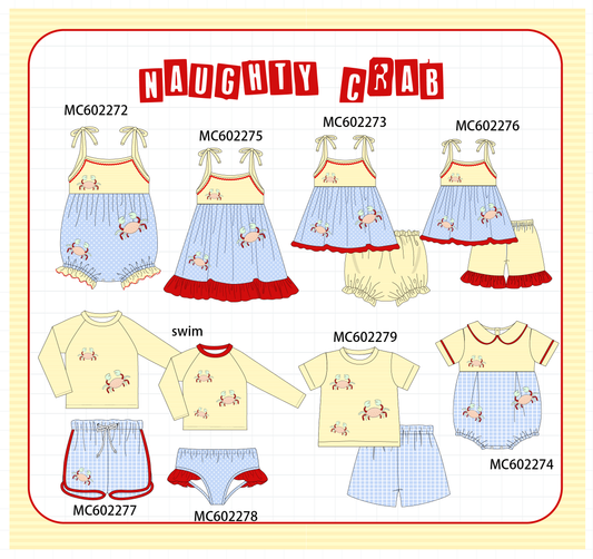 PO81 Blue crab applique collection