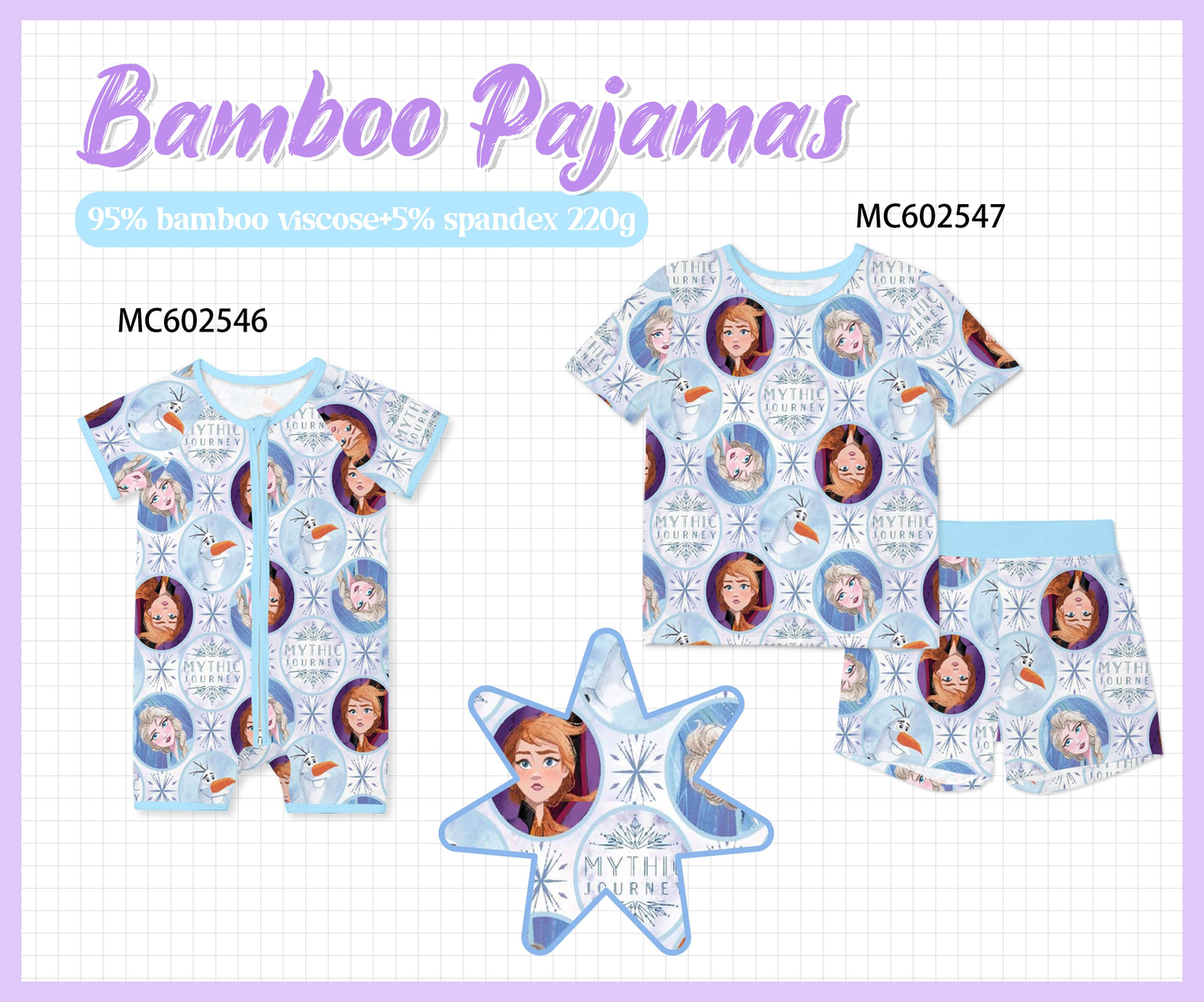 PO82 Blue princess bamboo collection