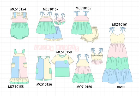 PO69 Color blocks ruffle collection 1