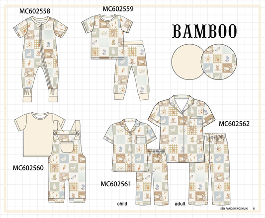 PO82 Goose checkered bamboo collection