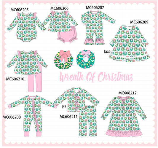 PO95 Green christmas wreath print collection