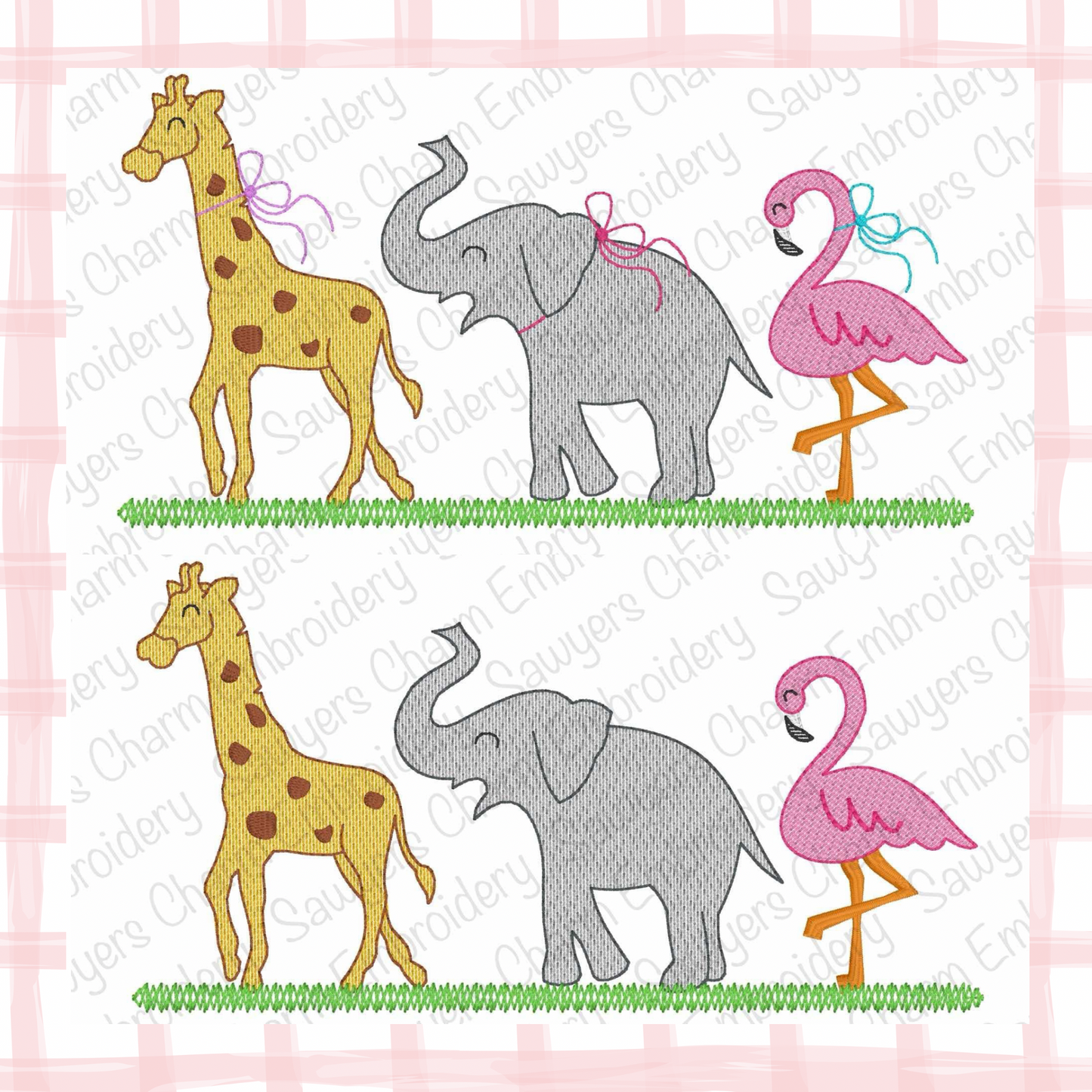 Embroidered Zoo Shirts and Bubbles