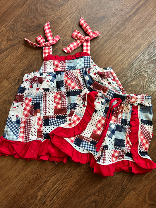 Patriotic Patchwork, Short Set