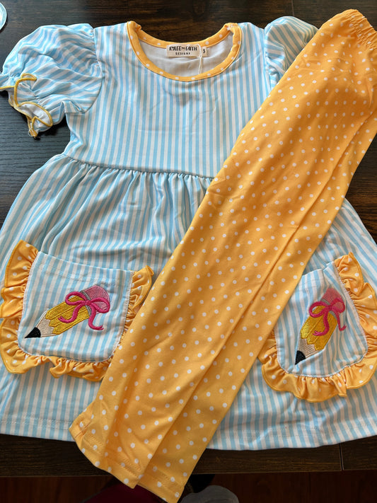 Embroidered Pencil Outfit