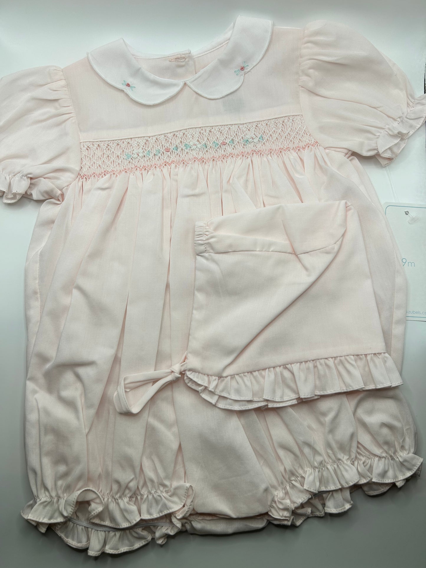 Hand Embroidered Smocked Bubble