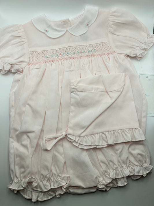 Hand Embroidered Smocked Bubble