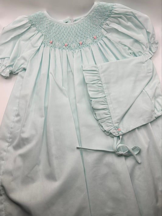 Smocked Daygown with Raglan Embroidery