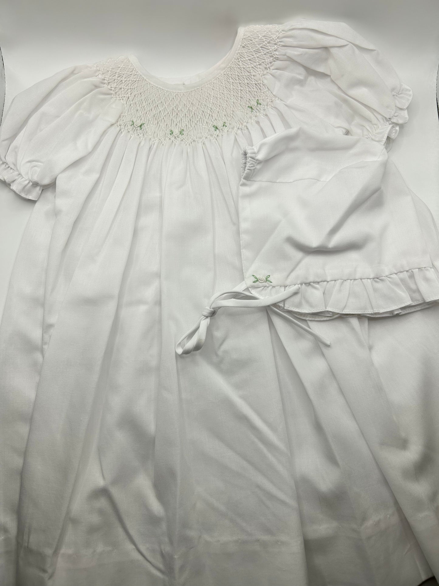 Smocked Daygown with Raglan Embroidery