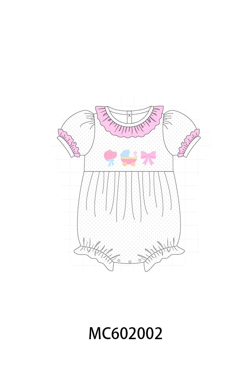 PO81 Pink baby cart bow collection