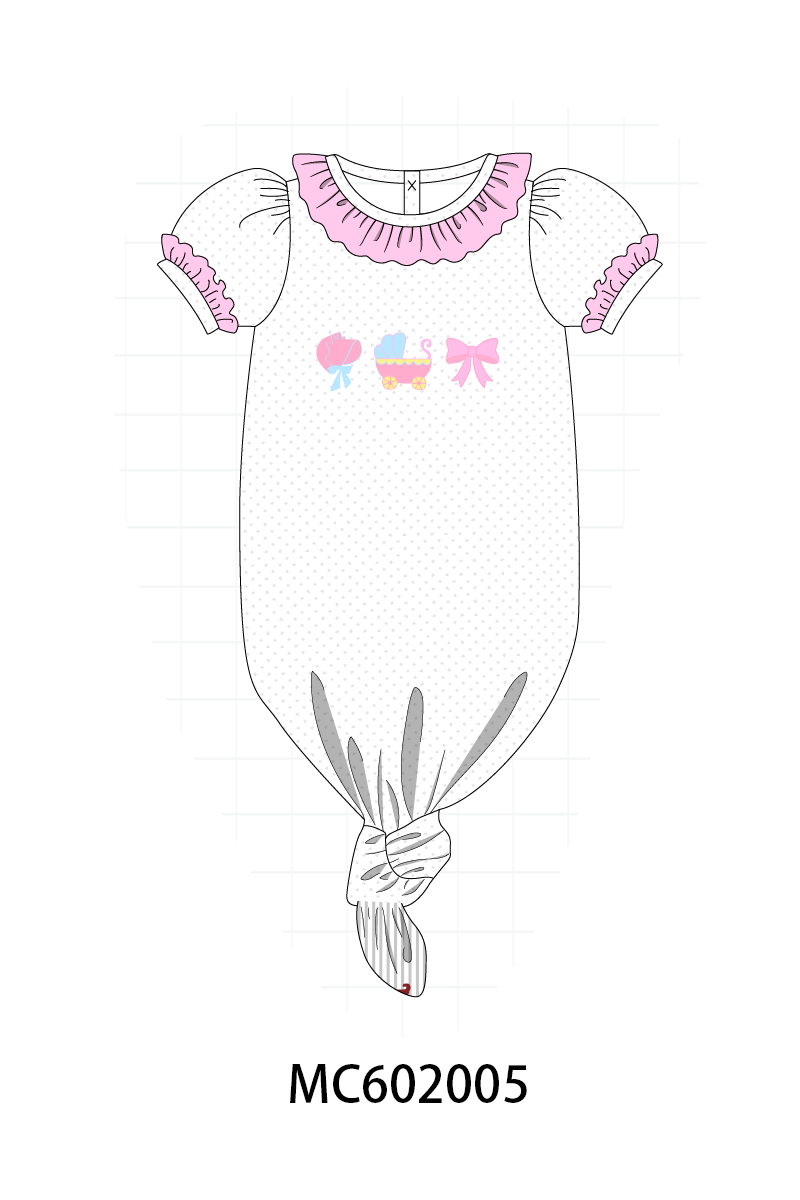 PO81 Pink baby cart bow collection