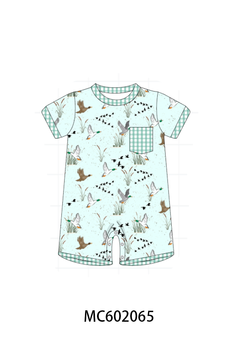 PO81 Green duck print collection