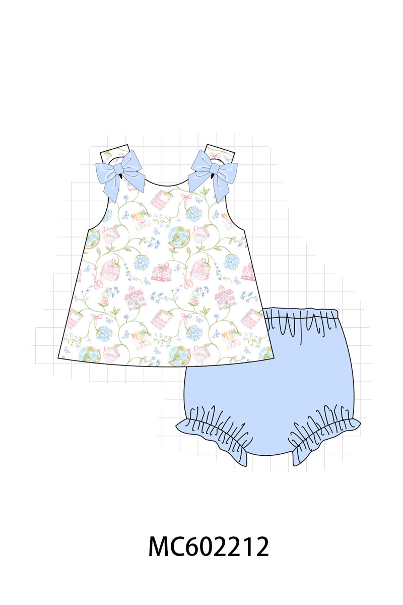 PO81 Blue hydrangea floral ruffle collection