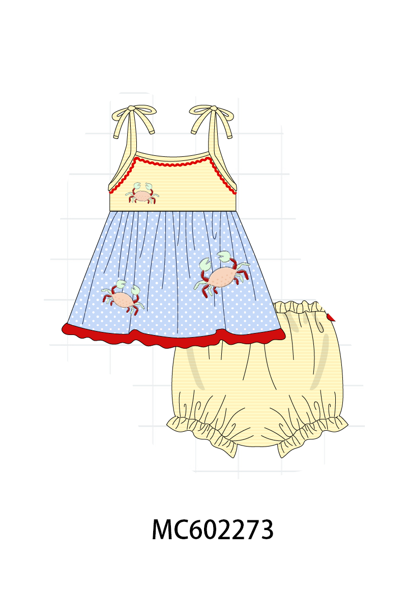 PO81 Blue crab applique collection