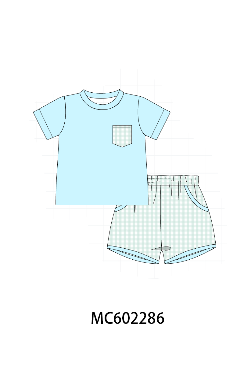 PO81 Mint floral print smocked collection