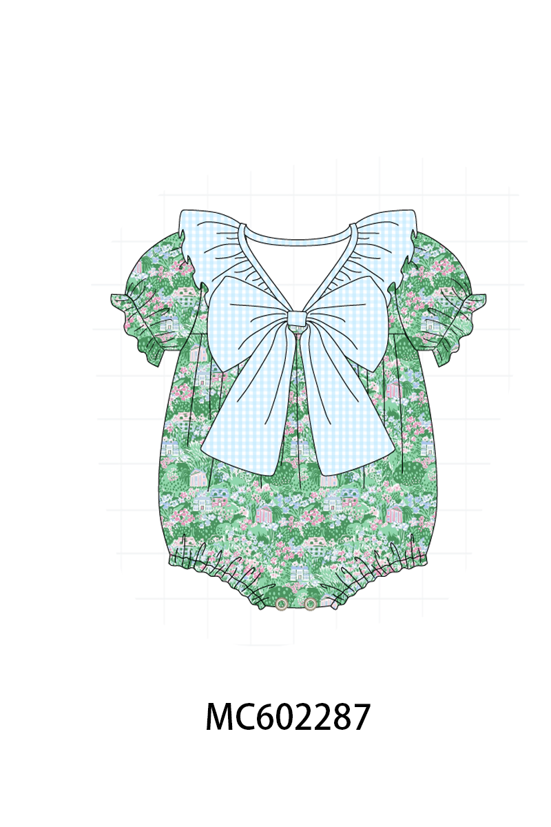 PO81 Green house floral print collection