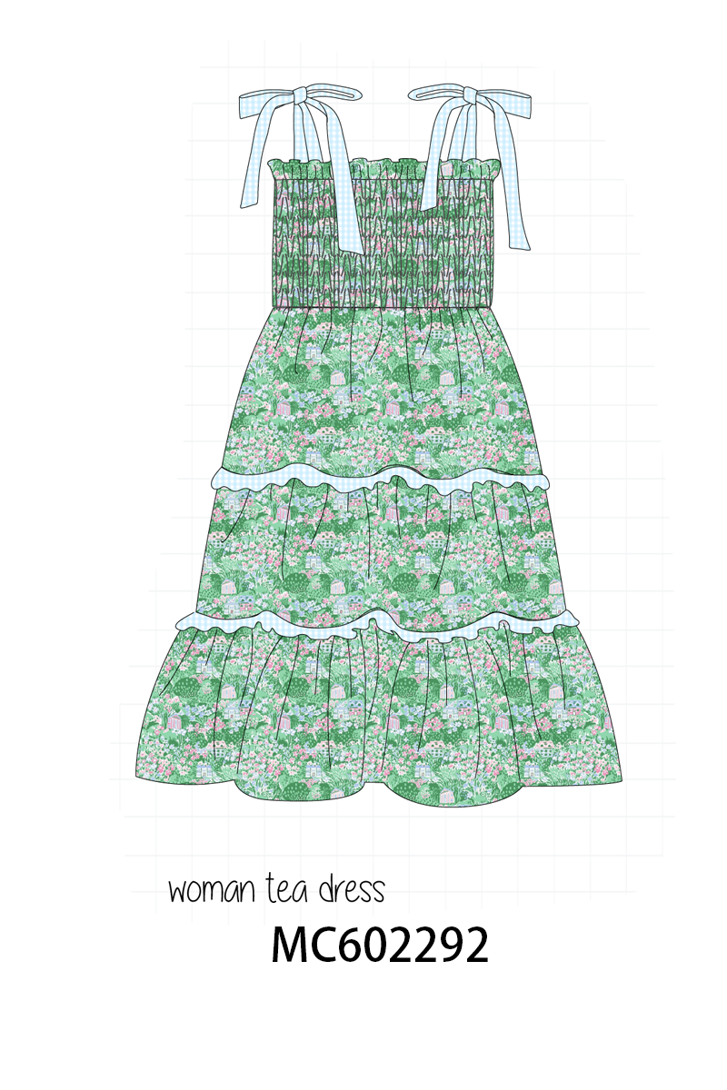 PO81 Green house floral print collection