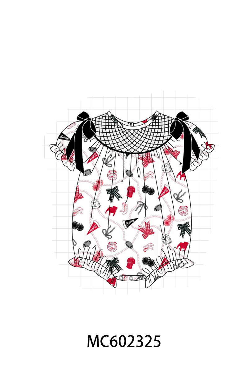 PO82 Black Georgia smocked collection