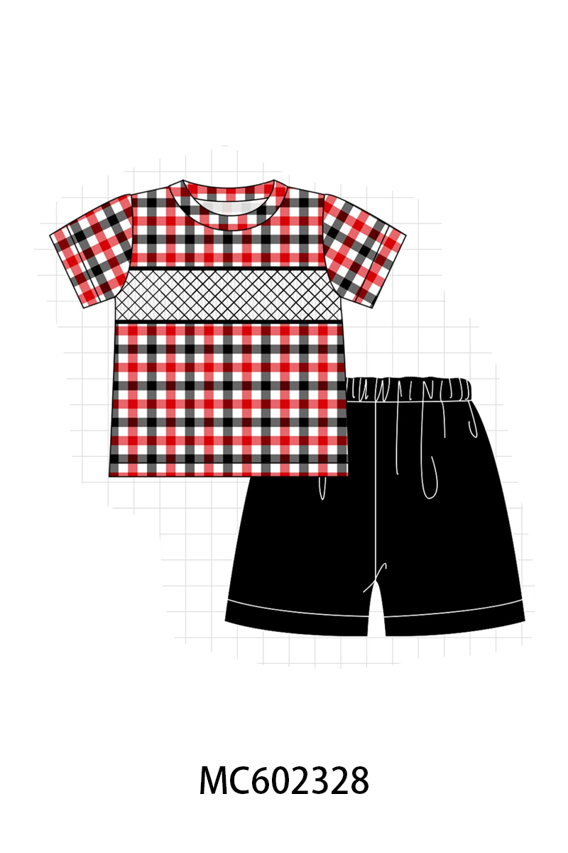 PO82 Black Georgia smocked collection