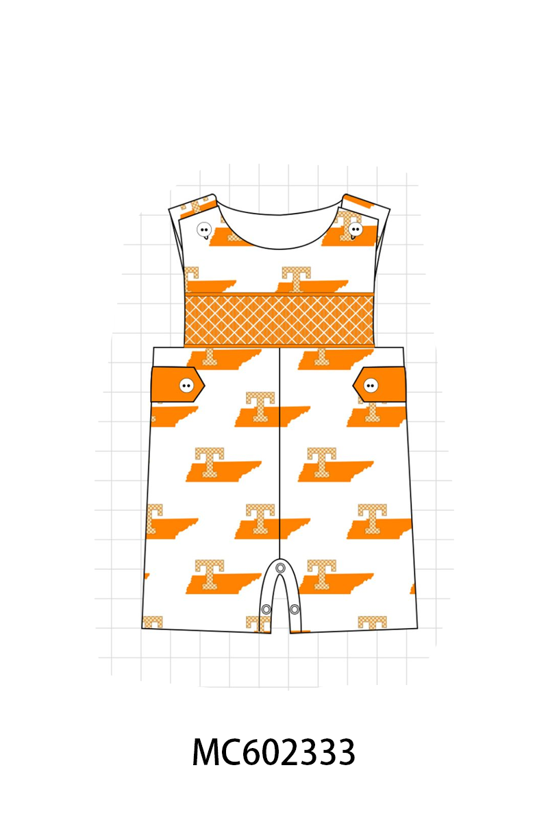 PO82 Orange Tennessee smocked collection